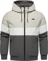 Ragwear Zimná bunda 'Jinig'  béžová / tmavosivá / biela melírovaná