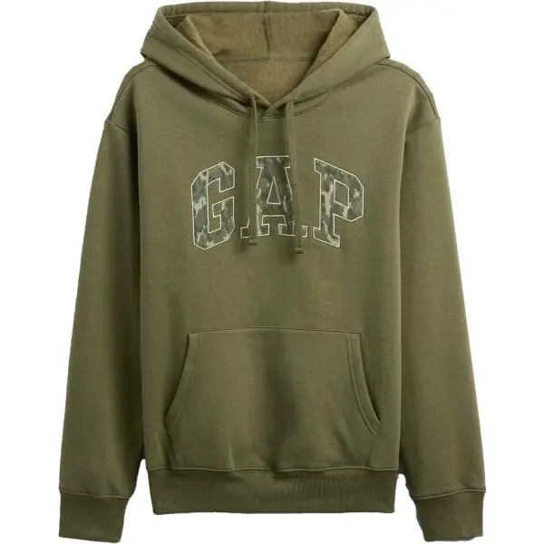 GAP V-NEW HERITAGE PO Dámska mikina, khaki, veľkosť