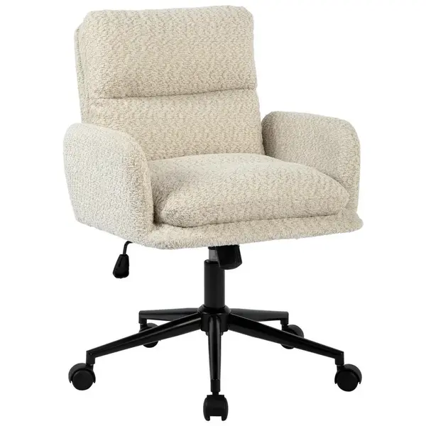 MID.YOU OTOČNÁ ŽIDLE, buklé, černá, béžová