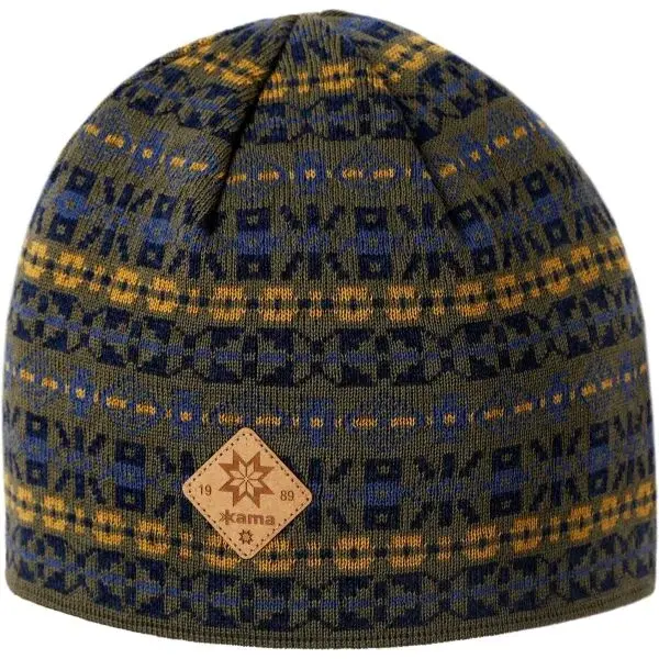 Kama MERINO A184 Zimná čiapka, tmavo zelená, veľkosť