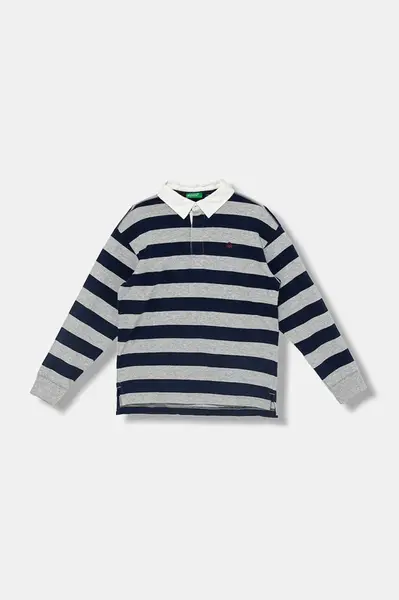 Dětská bavlněná polokošile United Colors of Benetton