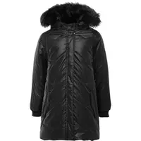 Lewro DENVIA Dívčí zimní kabát, černá, velikost 116-122