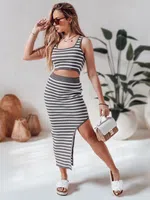 Komplet damski one size SUMMERSA szary Dstreet