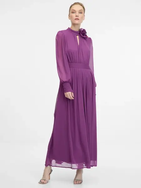 Fialové dámské maxi šaty ORSAY - Dámské