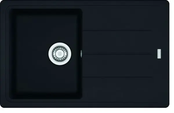 Franke Basis - Fragranitový drez BFG 611-78, 78x50 cm, matná čierna 114.0661.513