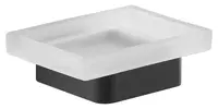 Sapho Gedy Samoa - Mydlovnička s držiakom, matné sklo/matná čierna A81114