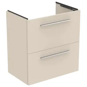Ideal Standard i.Life S - Skrinka pod umývadlo, 60x38x63 cm, 2 zásuvky, matná piesková T5293NF