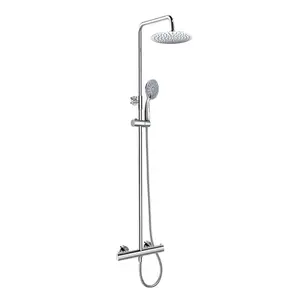 Mereo Sprchový program - Sprchový set s termostatom, priemer 20 cm, 3 prúdy, chróm CB60104TSC