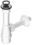 Bruckner Příslušenství - Umyvadlový sifon 1 1/4, výpusť a zátka, odpad 40 mm, bílá 151.112.0
