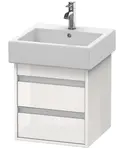 Duravit Ketho - Umývadlová skrinka 48x45x44 cm, 2 zásuvky, lesklá biela KT663502222