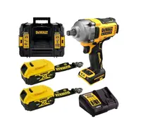 DeWALT Náradie - 18V AKU rázový uťahovač, 2x aku 5,0 Ah XR LANYARD READY, nabíjačka DCF891P2LRT