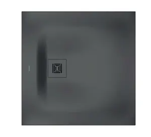 Duravit Sustano - Sprchová vanička, 80x80 cm, DuraSolid, matná tmavě šedá 720269650000000