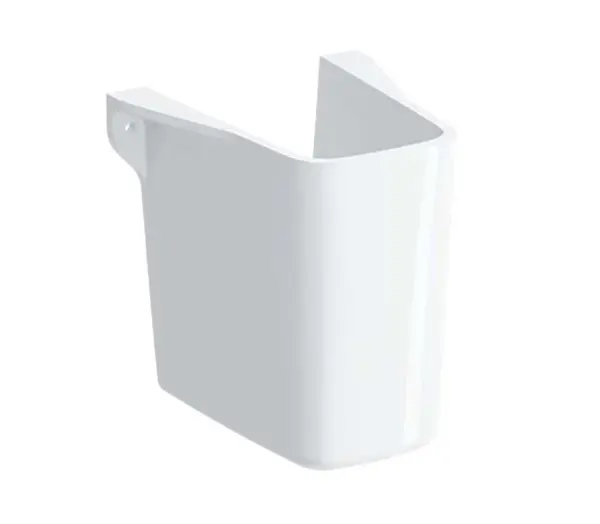 Geberit Selnova Square - Polosloup k umývátku, bílá 501.477.00.7