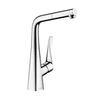 Hansgrohe M71 - Dřezová baterie M7114-H320 s výsuvnou sprškou, sBOX, chrom 73812000