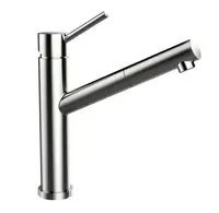 SCHOCK Altos - Dřezová baterie s výsuvnou koncovkou, sklopná pod okno, nerez 529125EDM