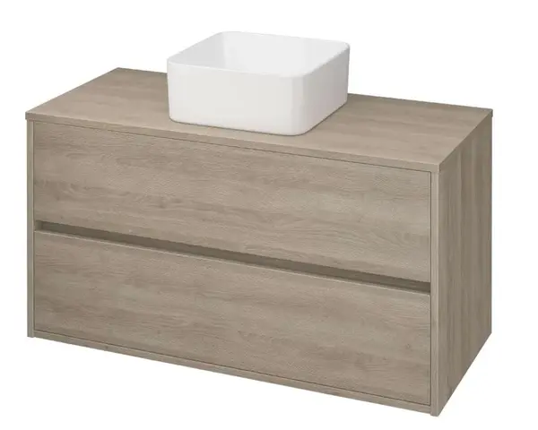 Cersanit Crea - Umyvadlová skříňka, 53x100x45 cm, 2 zásuvky, dub S924-012