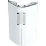 Geberit Selnova Compact - Umývadlová skrinka, 43x33x60 cm, 2 dvierka, lesklá biela/matná biela 501.484.00.1