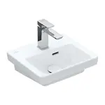 Villeroy & Boch Subway 3.0 - Umývadielko nábytkové, 37x31 cm, s prepadom, otvor na batériu, CeramicPlus, alpská biela 437037R1