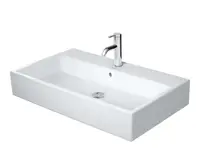 Duravit Vero Air - Umývadlo nábytkové, 80x47 cm, s prepadom, otvor na batériu, WonderGliss, biela 23508000271