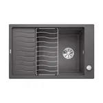 Blanco Elon XL 6 - Silgranitový drez, 77x49 cm, s ovládaním odtoku a príslušenstvom, InFino, sivá skala 524855