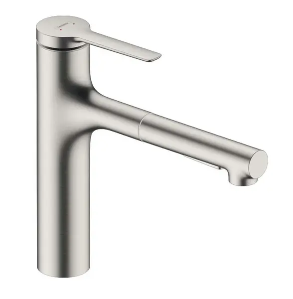 Hansgrohe Zesis M33 - Drezová batéria s výsuvnou spŕškou, sBox, vzhľad nerezový 74823800
