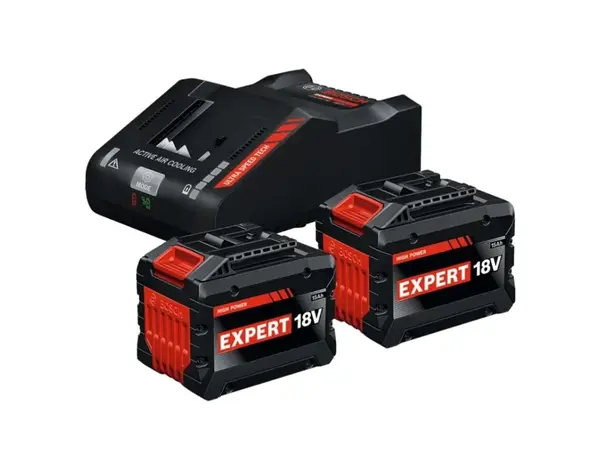 Bosch - Sada 16A nabíječky EXAL 18V-160 a 2x aku EXBA 18V-150 Li-Ion 15,0 Ah 1600A0373Z