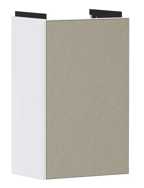 Hansgrohe Xevolos E - Umyvadlová skříňka 58x34x25 cm, 1 dvířka, panty vlevo, matná bílá/bronz 54166390