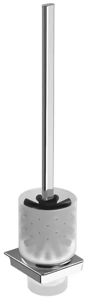 Sapho Zen - WC štětka nástěnná s držákem, mléčné sklo/chrom 161041