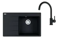 Franke Sety - Kuchynský set G271O, fragranitový drez CNG 611-78 TL/7 a batéria FC 6018.071, ónyx 114.0700.775