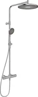 Hansa Aurelia - Sprchový set s termostatom, priemer 30 cm, 3 prúdy, brúsená oceľ 4719910380