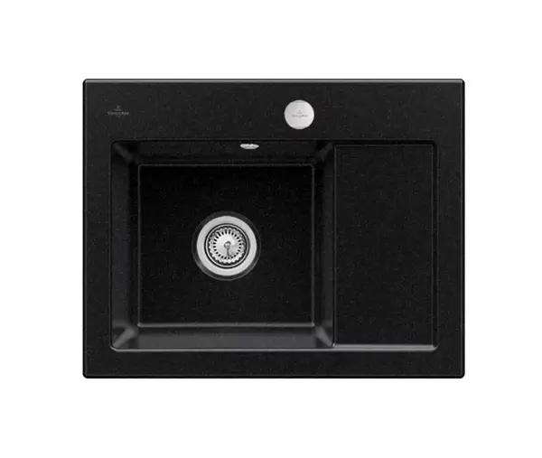 Villeroy & Boch Subway 45 - Keramický drez 65x51 cm, excentrické ovládanie, CeramicPlus, chromit 331202J0