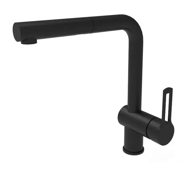 Paffoni Ringo - Dřezová baterie s výsuvnou koncovkou, matná černá RIN185NO