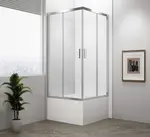 Polysan Carmen - Sprchový kout 90x90x165 cm, leštěný hliník/čiré sklo MD5116