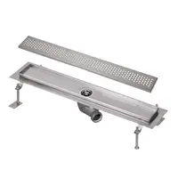 Sanela Žľaby z nehrdzavejúcej ocele - Kúpeľňový žliabok z nehrdzavejúcej ocele do priestoru, dĺžka 85 cm, lesk SLKN 17B