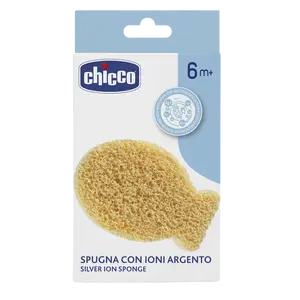 CHICCO Houbička na umývání s ionty ze stříbra 6m+