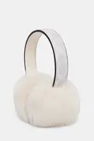 Klapky na uši s prímesou vlny Coach béžová farba, 29CCL09