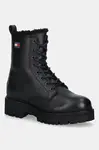 Kožené členkové topánky Tommy Jeans TJW URBAN LACEUP BOOT WL