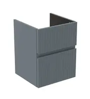 Ideal Standard Finesse - Umývadlová skrinka, 43x40x54 cm, 2 zásuvky, Ribbed Matt ashblue E3405UQ