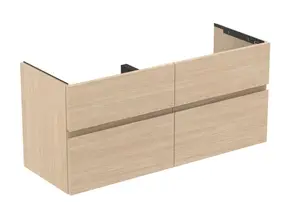 Ideal Standard Finesse - Umývadlová skrinka, 120x44x55 cm, 4 zásuvky, biely dub E3390US