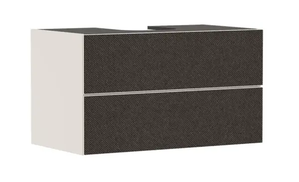 Hansgrohe Xevolos E - Umývadlová skrinka, 98x56x55 cm, 2 zásuvky, matná béžová/textilná tmavá sivá 54191660
