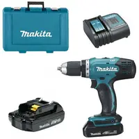 Makita Náradie - 18V AKU vŕtací skrutkovač, 2x aku 1,5 Ah Li-Ion, nabíjačka DDF453SYE