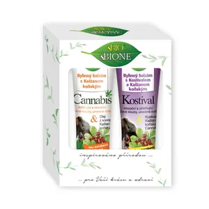 BIO BIONE Cannabis balzám + Kostival balzám dárková kazeta 2 ks