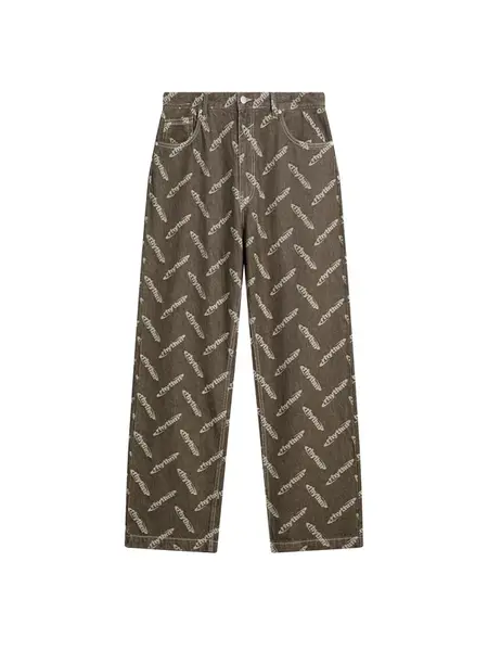 Bershka Džínsy  hnedá / kapučíno