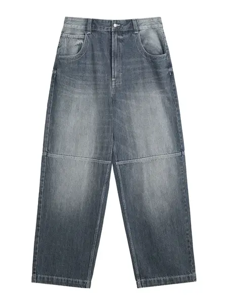 Bershka Džínsy  tmavomodrá / biela