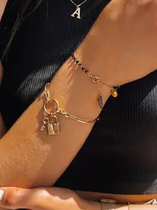 Dámský náramek FREE TIME Barva černá DSTREET