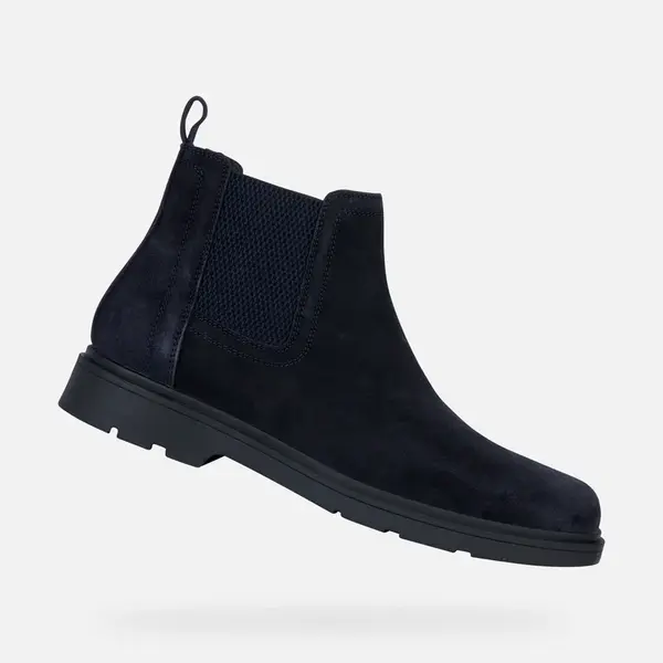 Čierne pánske členkové topánky Geox Spherica EC1