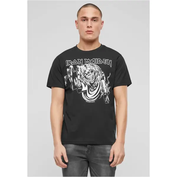 Iron Maiden Tee Shirt Design 3 (glows in dark pigment) black