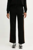 Tepláky Guess FABIA dámské, černá barva, s aplikací, V5BB24 KCX22