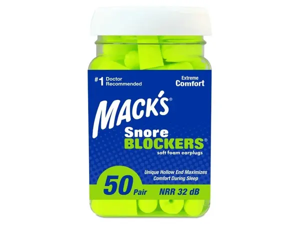 Macks Snore Blockers špunty do uší 50 párů