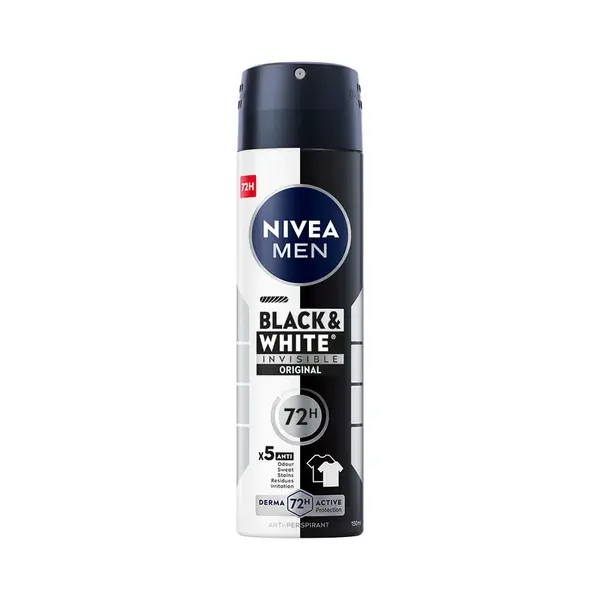 NIVEA MEN Sprej antiperspirant pro muže Black&White Invisible Original  150ml